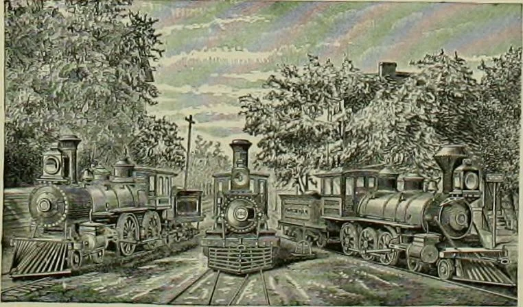 An illustration from The locomotive engineer, 1888, leaf 38