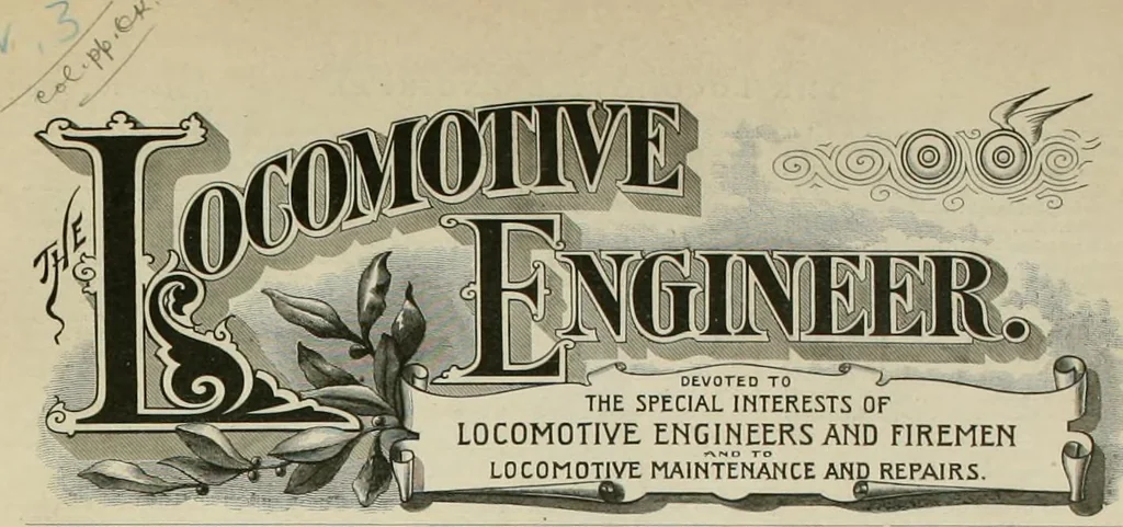 An illustration from The locomotive engineer, 1888, leaf 400