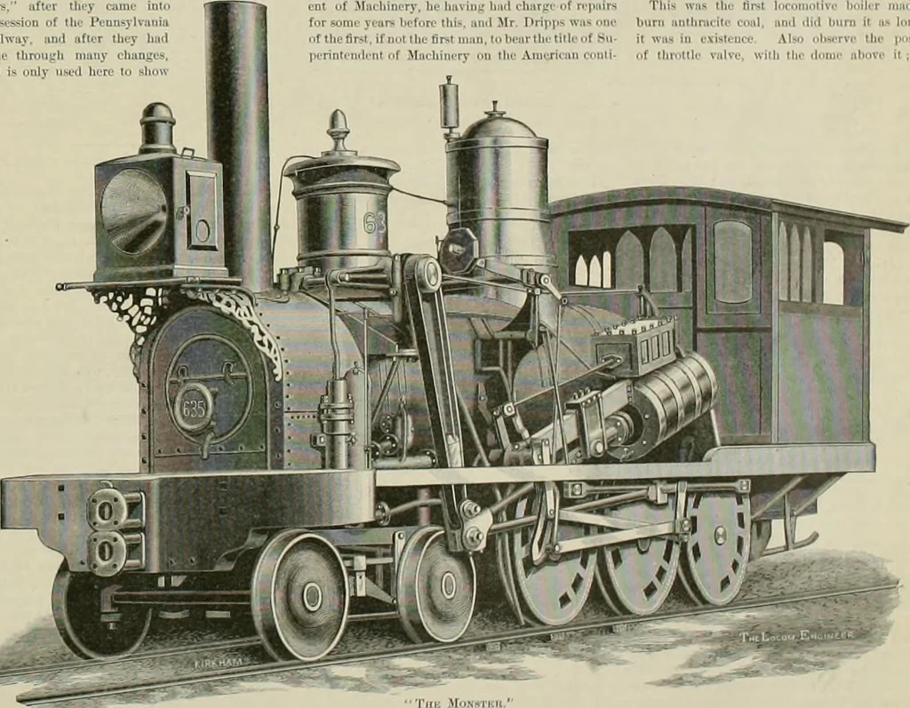 An illustration from The locomotive engineer, 1888, leaf 420