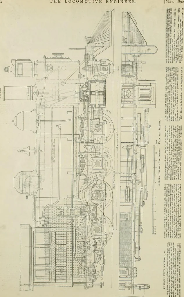 An illustration from The locomotive engineer, 1888, leaf 481