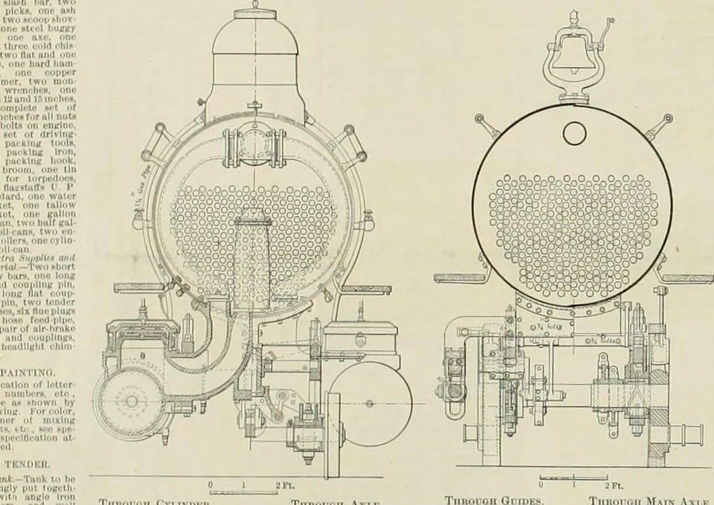 An illustration from The locomotive engineer, 1888, leaf 483