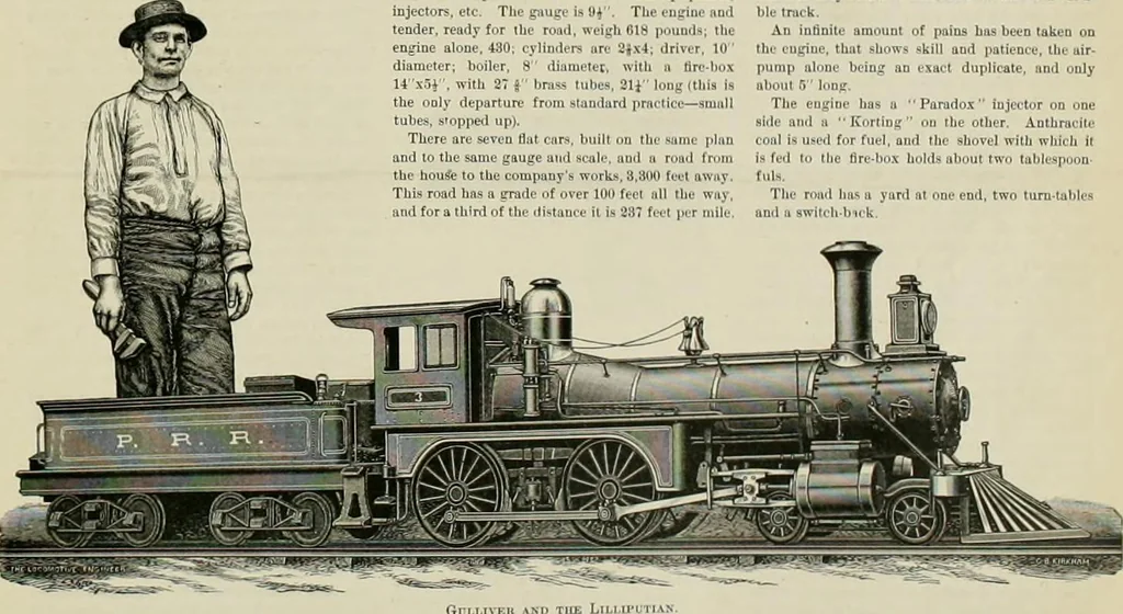 An illustration from The locomotive engineer, 1888, leaf 540