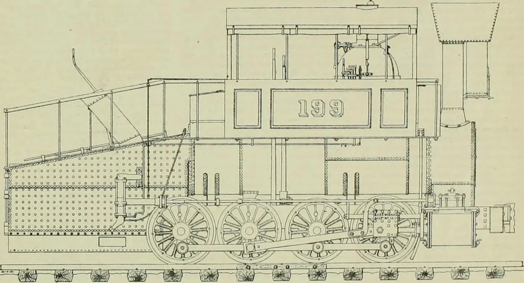 An illustration from The locomotive engineer, 1888, leaf 564