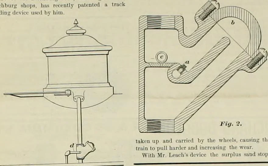 An illustration from The locomotive engineer, 1888, leaf 574