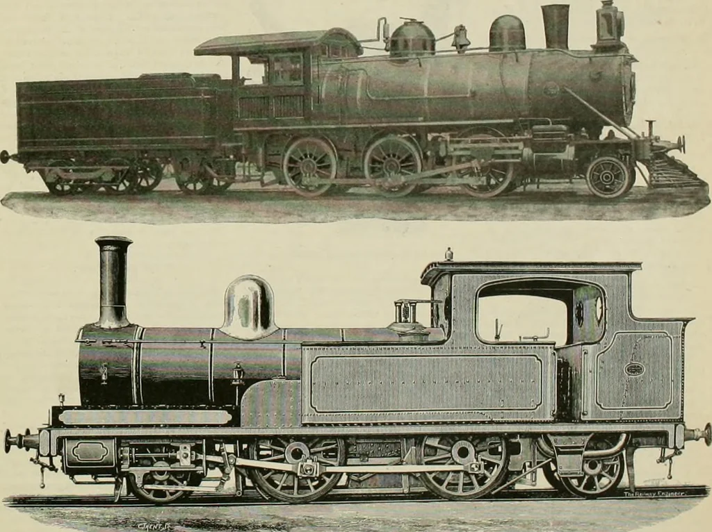 An illustration from The locomotive engineer, 1888, leaf 580