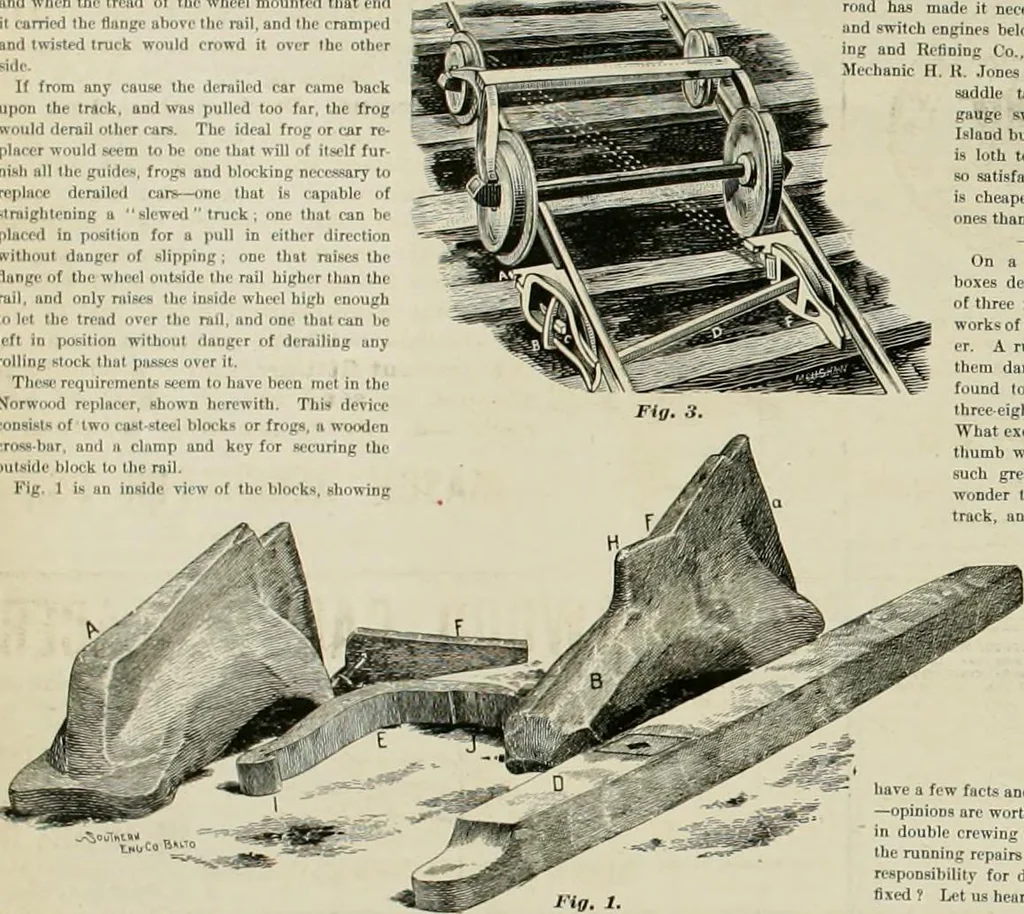 An illustration from The locomotive engineer, 1888, leaf 593