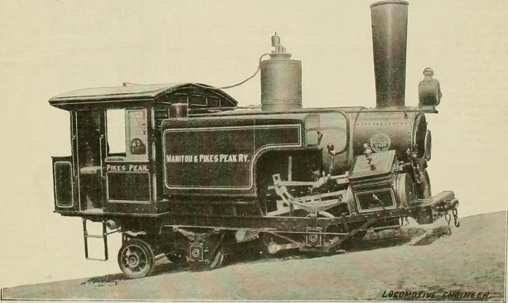 An illustration from The locomotive engineer, 1888, leaf 664