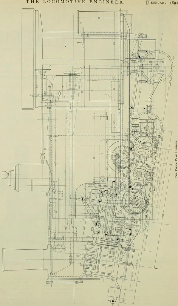 An illustration from The locomotive engineer, 1888, leaf 665
