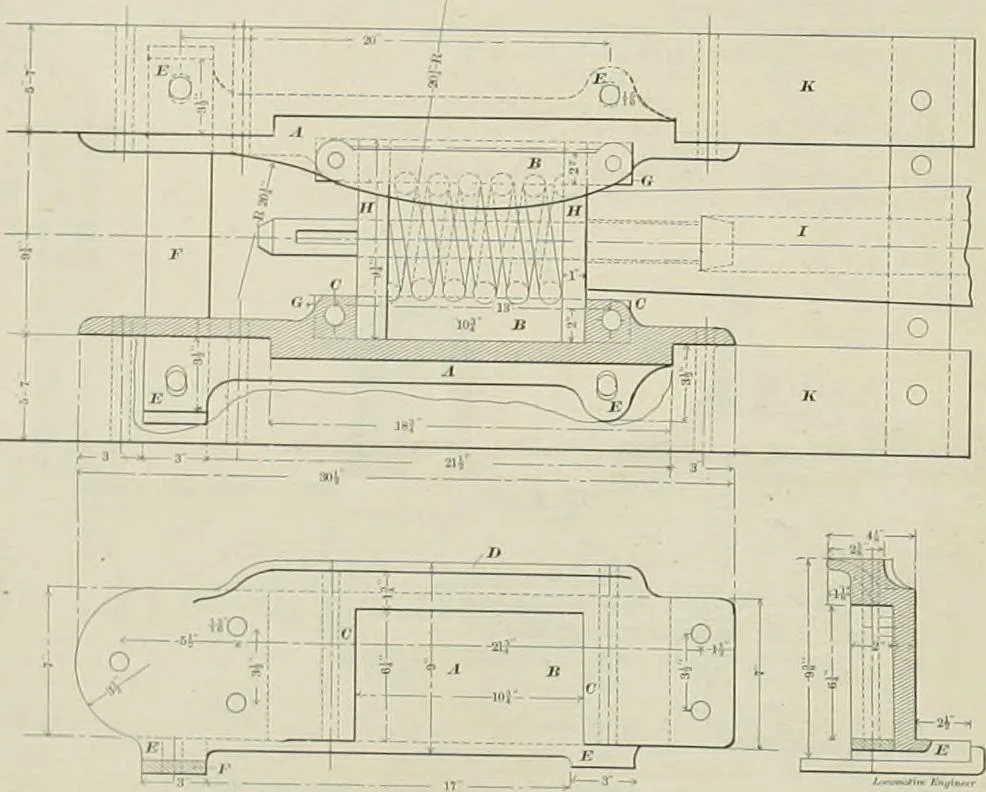 An illustration from The locomotive engineer, 1888, leaf 687