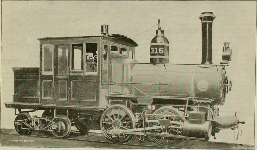 An illustration from The locomotive engineer, 1888, leaf 704