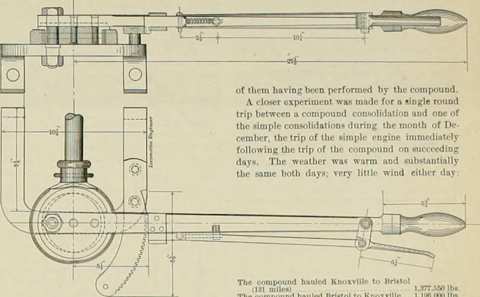 An illustration from The locomotive engineer, 1888, leaf 706