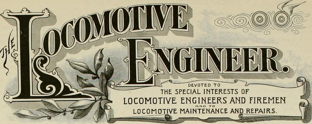 An illustration from The locomotive engineer, 1888, leaf 72