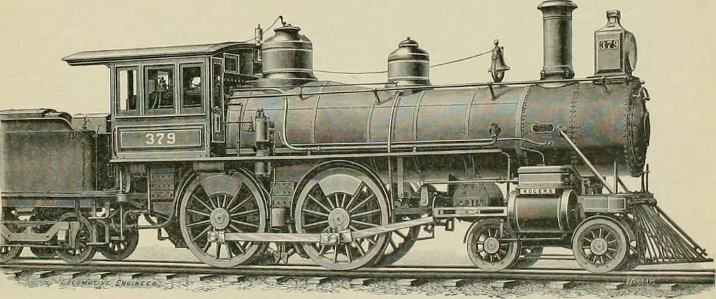 An illustration from The locomotive engineer, 1888, leaf 724