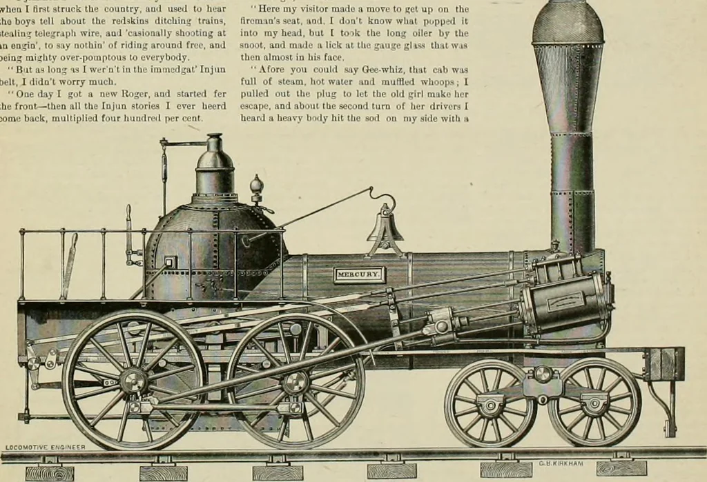 An illustration from The locomotive engineer, 1888, leaf 786