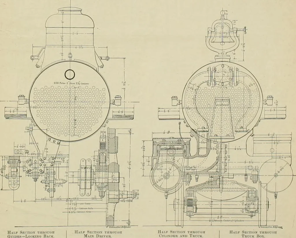 An illustration from The locomotive engineer, 1888, leaf 806