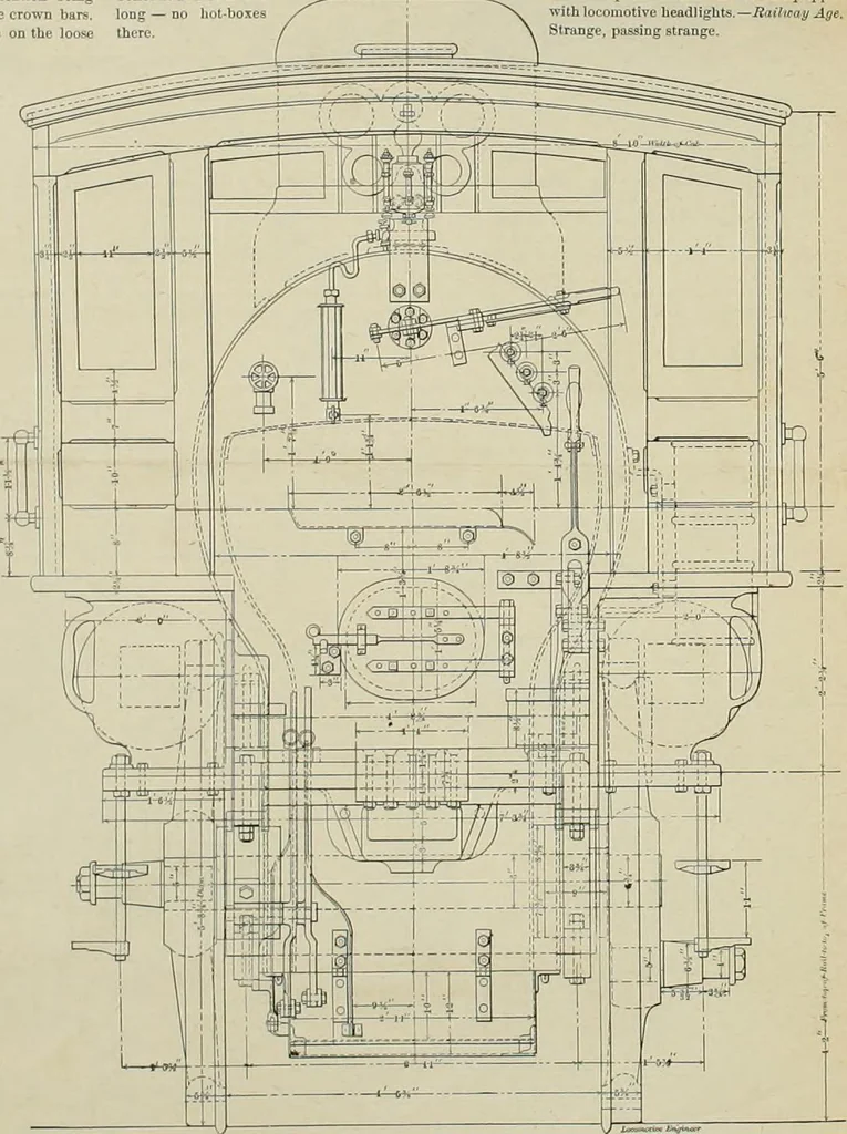 An illustration from The locomotive engineer, 1888, leaf 807