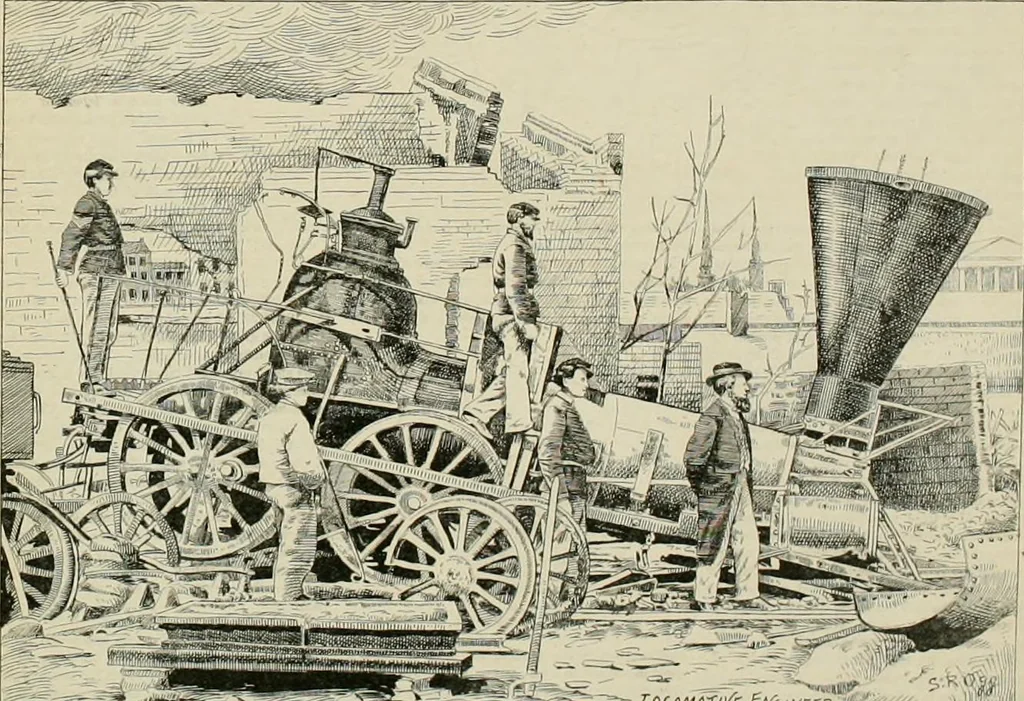 An illustration from The locomotive engineer, 1888, leaf 846