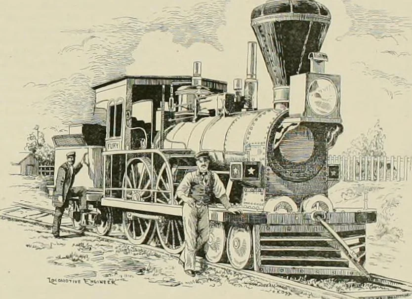 An illustration from The locomotive engineer, 1888, leaf 872