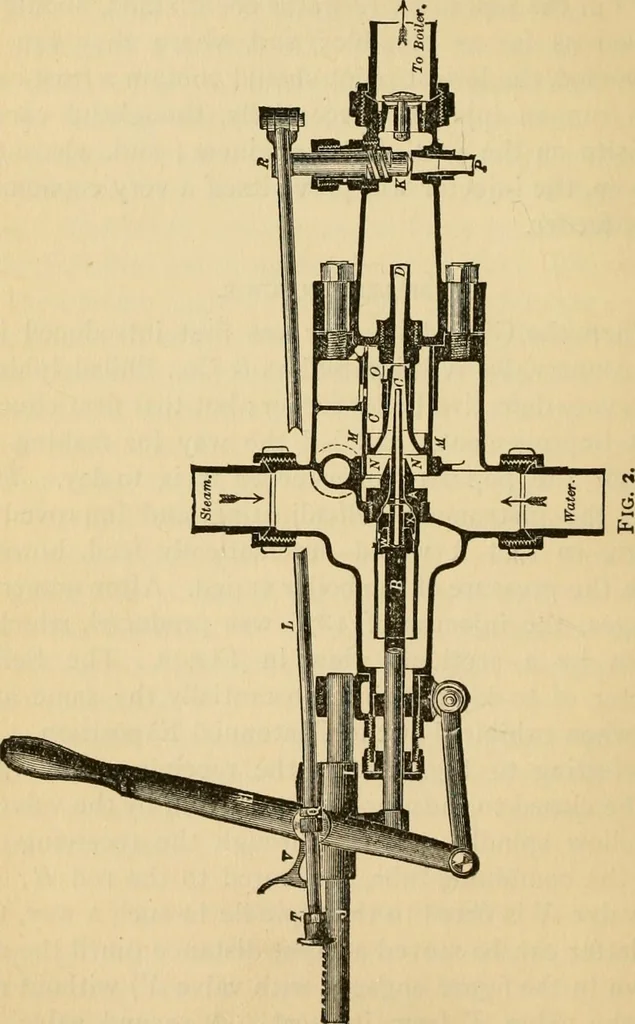 An illustration from Locomotive engine running and management : a treatise on locomotive engines, showing their performance in running different kinds of trains with economy and dispatch; also directions regarding the care, management, and repairs of locomotives and all their connections, 1888, leaf 153