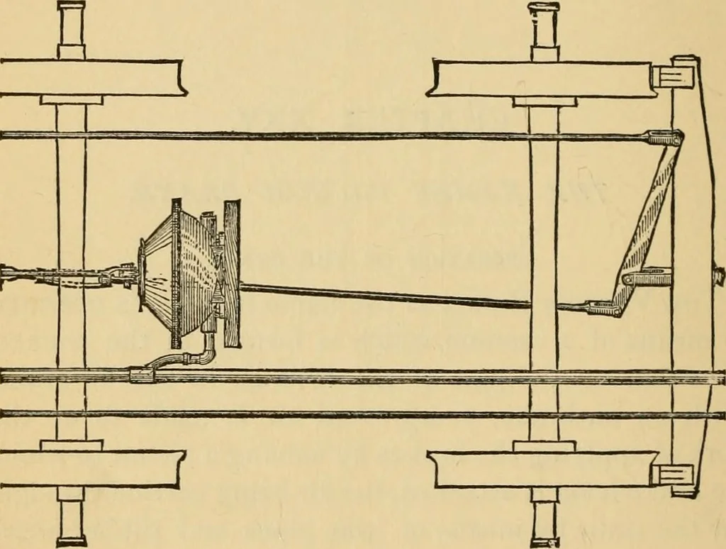 An illustration from Locomotive engine running and management : a treatise on locomotive engines, showing their performance in running different kinds of trains with economy and dispatch; also directions regarding the care, management, and repairs of locomotives and all their connections, 1888, leaf 369