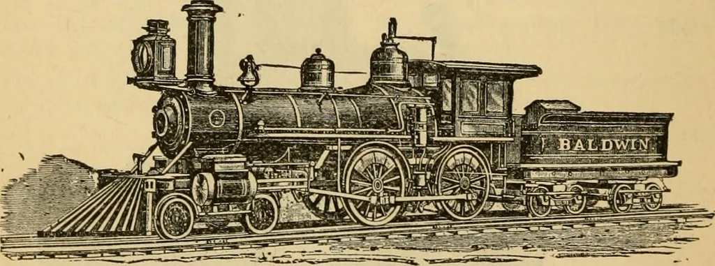 An illustration from Locomotive engine running and management : a treatise on locomotive engines, showing their performance in running different kinds of trains with economy and dispatch; also directions regarding the care, management, and repairs of locomotives and all their connections, 1888, leaf 419