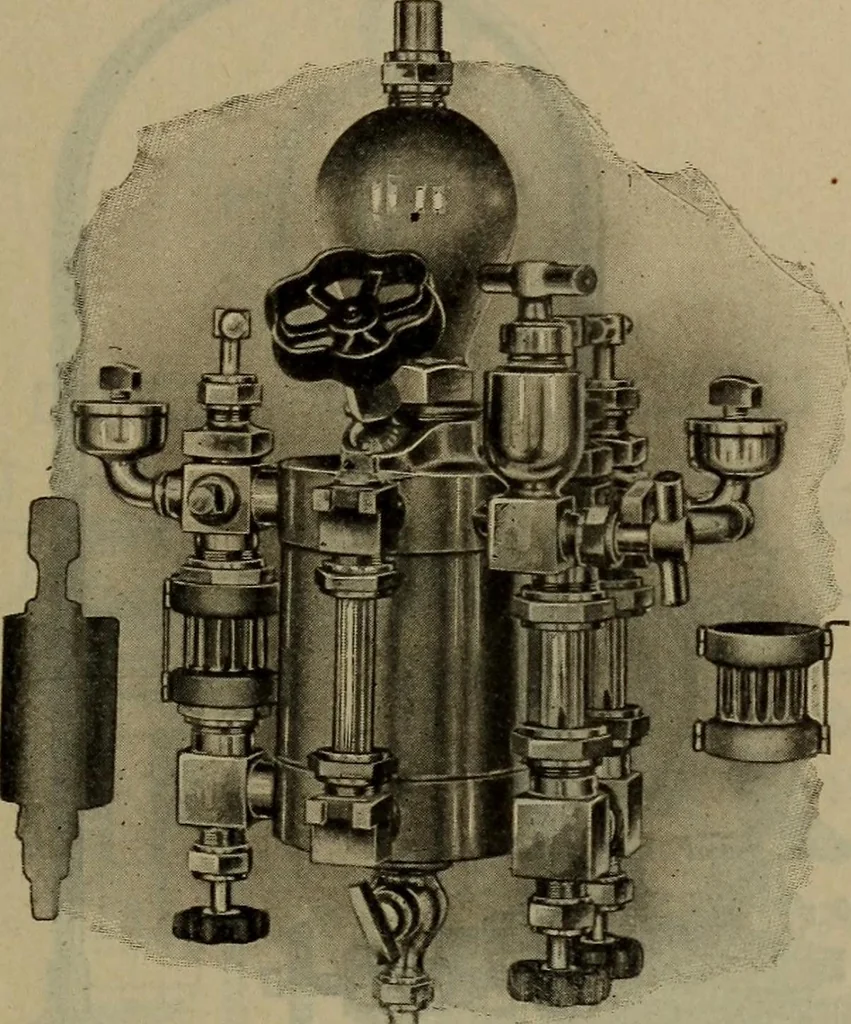 An illustration from Locomotive text for engineers and firemen; a complete treatise on the engine, electric head-light and standard code of train rules, 1908, leaf 128