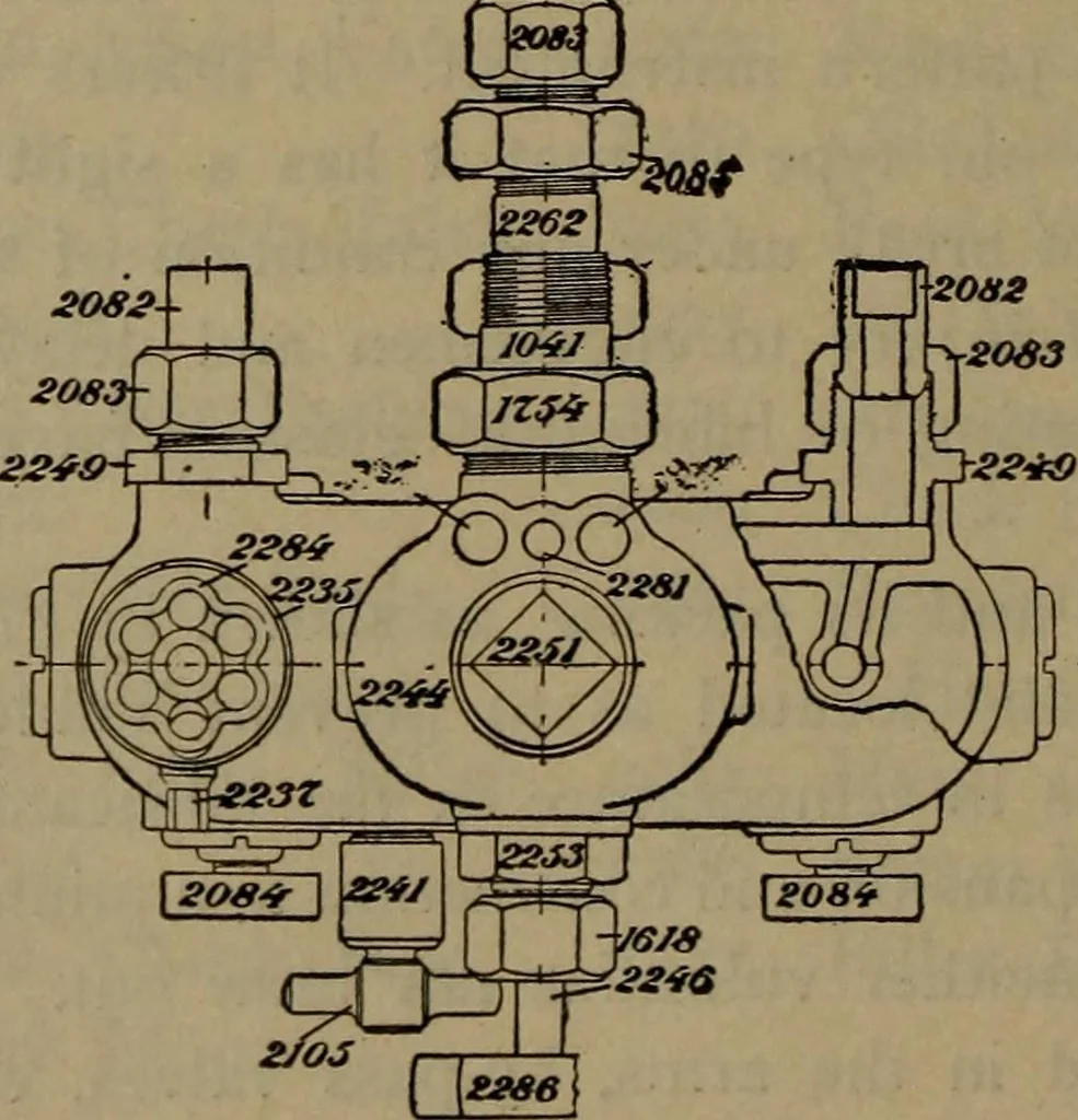 An illustration from Locomotive text for engineers and firemen; a complete treatise on the engine, electric head-light and standard code of train rules, 1908, leaf 149