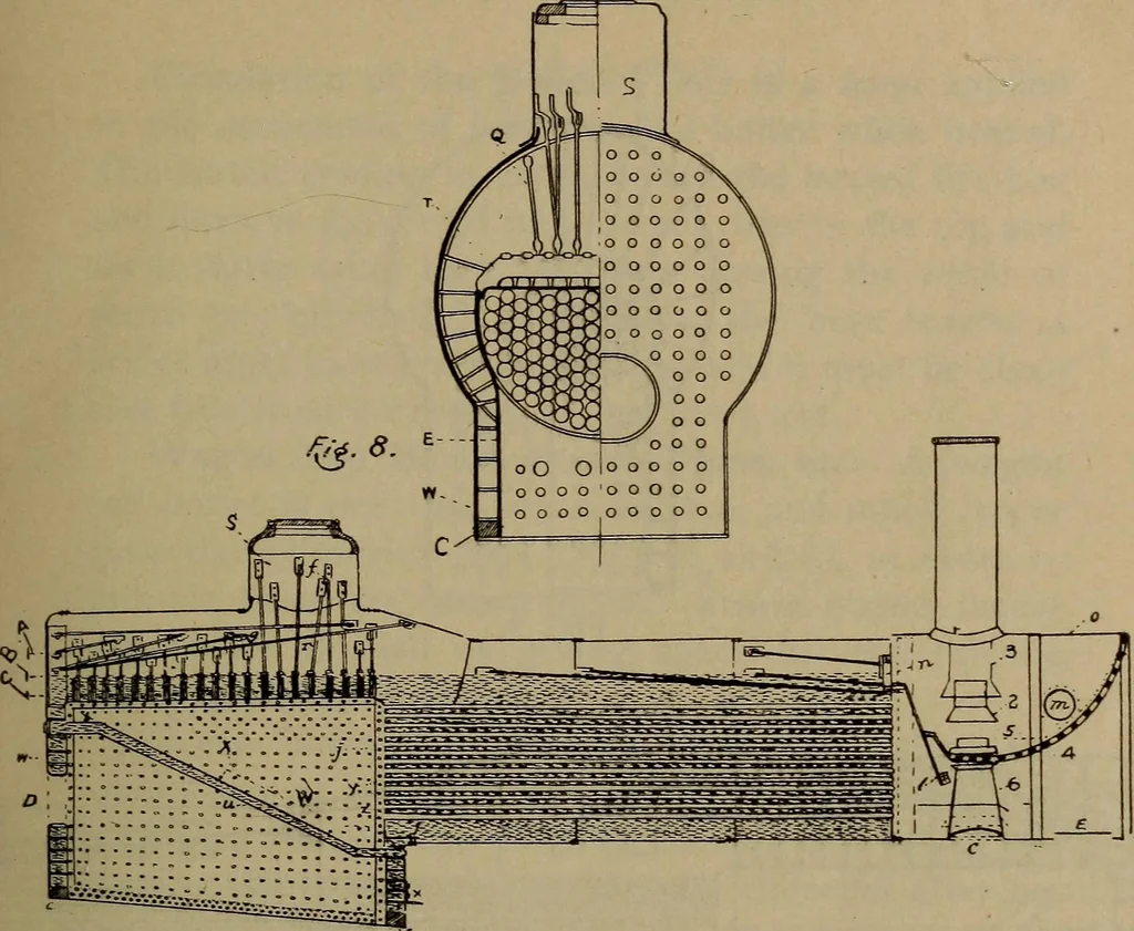 An illustration from Locomotive text for engineers and firemen; a complete treatise on the engine, electric head-light and standard code of train rules, 1908, leaf 36