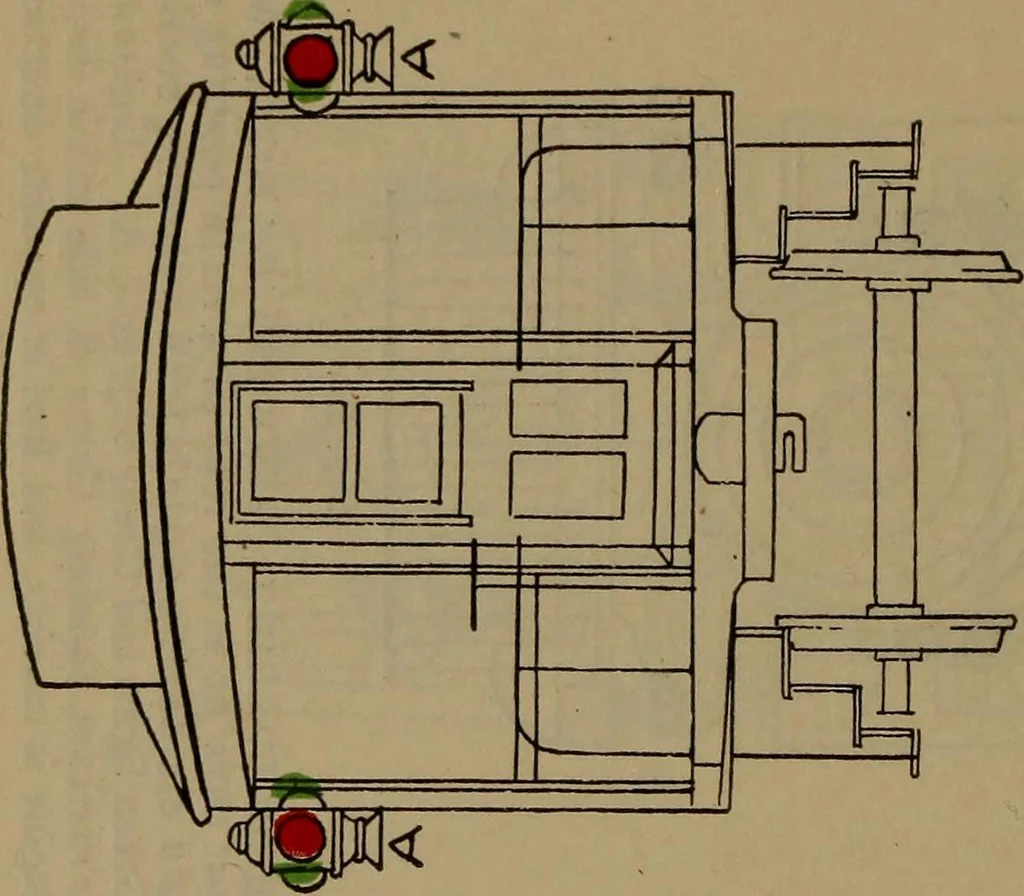 An illustration from Locomotive text for engineers and firemen; a complete treatise on the engine, electric head-light and standard code of train rules, 1908, leaf 405