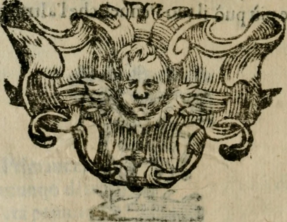 An illustration from Lodi al Signor Guido Reni : raccolte dall'Imperfetto Accad. Conf, 1632, leaf 65