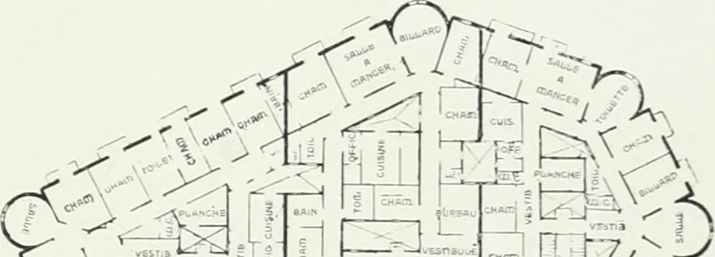 An illustration from L'oeuvre de Puig Cadafalch, architecte, 1896-1904 : architecture, décoration, mobilier, serrurerie, carrelages, &c, &, 1904, leaf 102