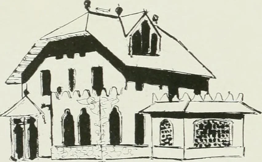 An illustration from L'oeuvre de Puig Cadafalch, architecte, 1896-1904 : architecture, décoration, mobilier, serrurerie, carrelages, &c, &, 1904, leaf 103