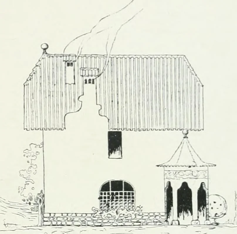An illustration from L'oeuvre de Puig Cadafalch, architecte, 1896-1904 : architecture, décoration, mobilier, serrurerie, carrelages, &c, &, 1904, leaf 104