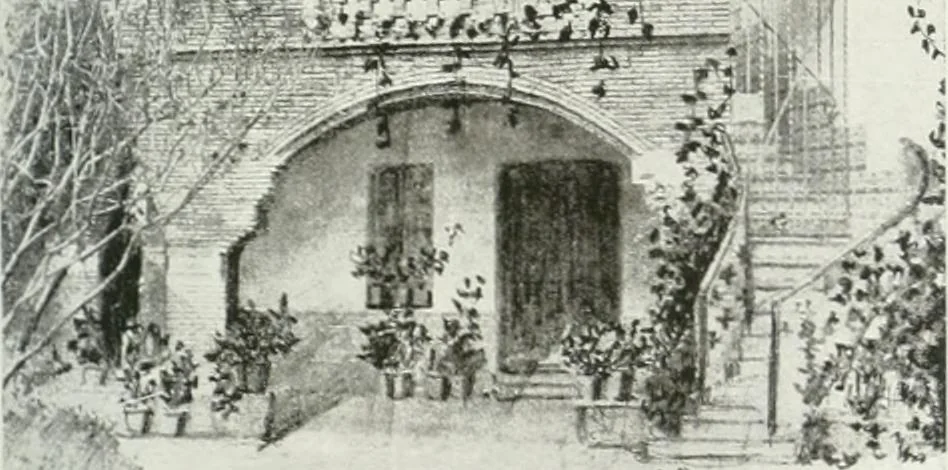 An illustration from L'oeuvre de Puig Cadafalch, architecte, 1896-1904 : architecture, décoration, mobilier, serrurerie, carrelages, &c, &, 1904, leaf 106