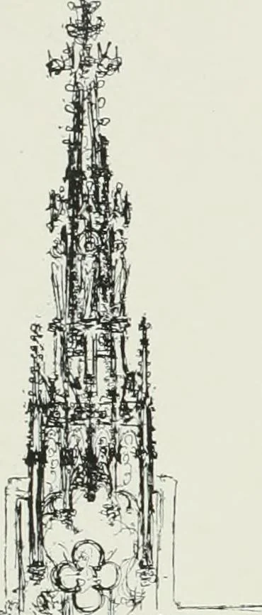 An illustration from L'oeuvre de Puig Cadafalch, architecte, 1896-1904 : architecture, décoration, mobilier, serrurerie, carrelages, &c, &, 1904, leaf 109
