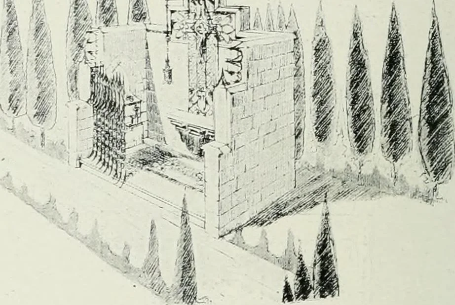 An illustration from L'oeuvre de Puig Cadafalch, architecte, 1896-1904 : architecture, décoration, mobilier, serrurerie, carrelages, &c, &, 1904, leaf 109