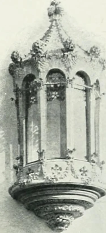 An illustration from L'oeuvre de Puig Cadafalch, architecte, 1896-1904 : architecture, décoration, mobilier, serrurerie, carrelages, &c, &, 1904, leaf 112