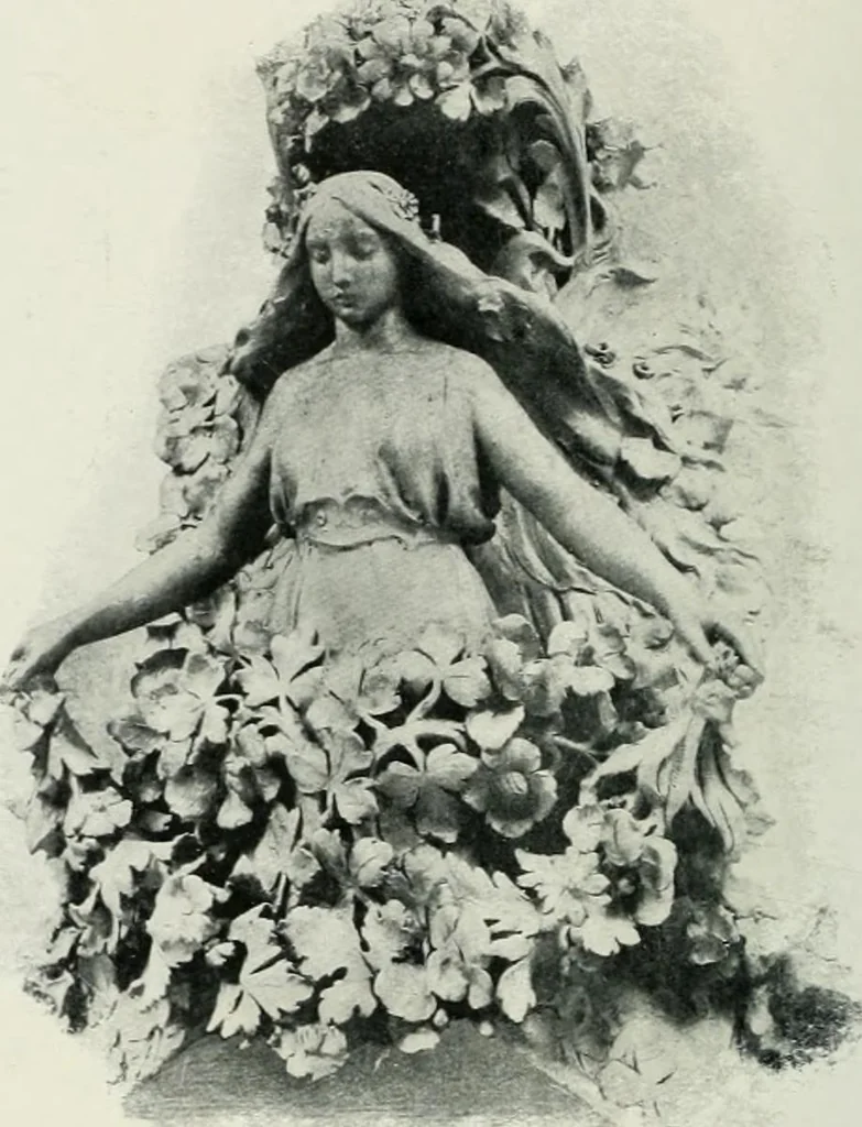 An illustration from L'oeuvre de Puig Cadafalch, architecte, 1896-1904 : architecture, décoration, mobilier, serrurerie, carrelages, &c, &, 1904, leaf 115