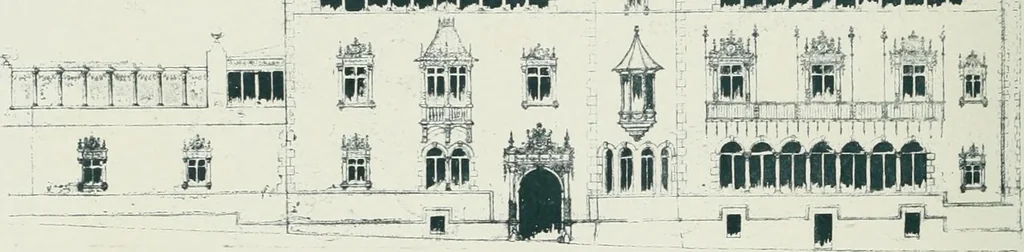 An illustration from L'oeuvre de Puig Cadafalch, architecte, 1896-1904 : architecture, décoration, mobilier, serrurerie, carrelages, &c, &, 1904, leaf 117