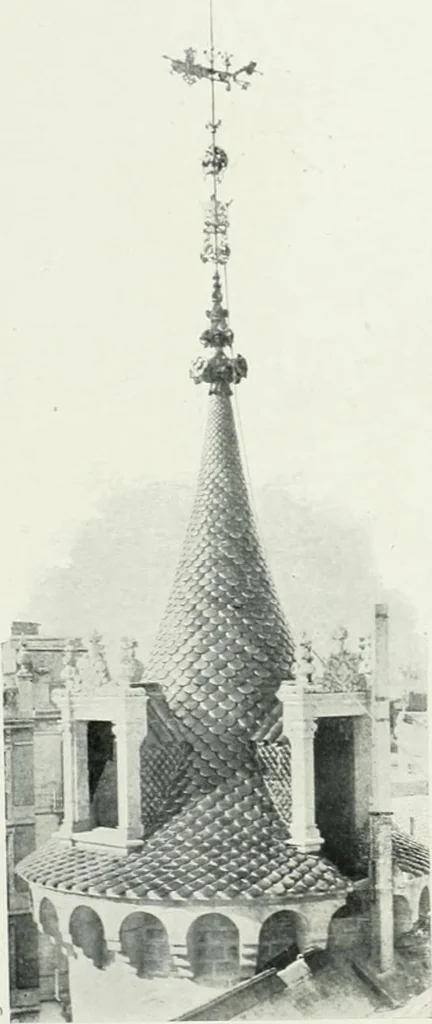 An illustration from L'oeuvre de Puig Cadafalch, architecte, 1896-1904 : architecture, décoration, mobilier, serrurerie, carrelages, &c, &, 1904, leaf 120