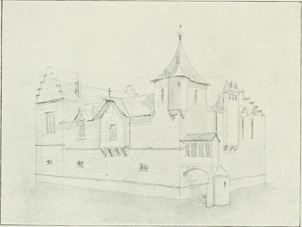 An illustration from L'oeuvre de Puig Cadafalch, architecte, 1896-1904 : architecture, décoration, mobilier, serrurerie, carrelages, &c, &, 1904, leaf 123