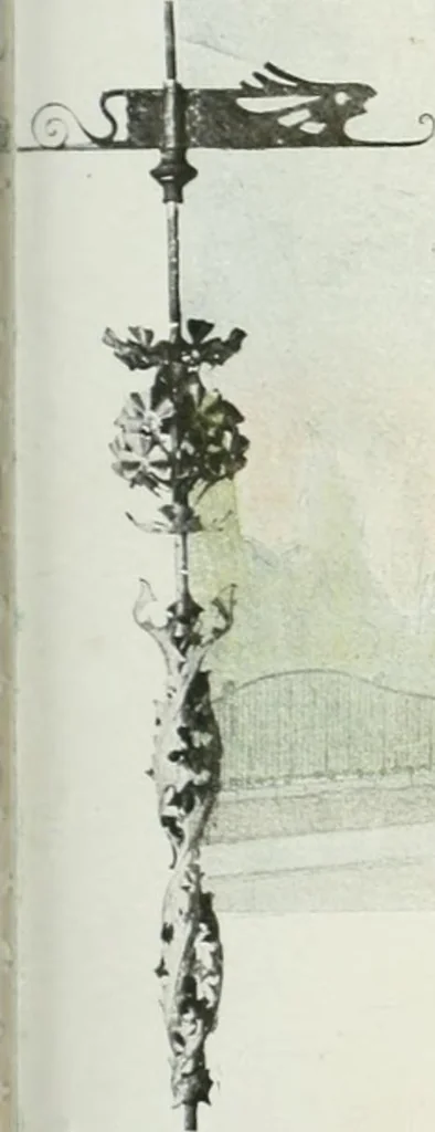 An illustration from L'oeuvre de Puig Cadafalch, architecte, 1896-1904 : architecture, décoration, mobilier, serrurerie, carrelages, &c, &, 1904, leaf 124