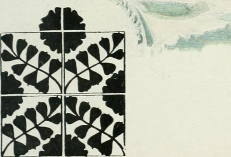 An illustration from L'oeuvre de Puig Cadafalch, architecte, 1896-1904 : architecture, décoration, mobilier, serrurerie, carrelages, &c, &, 1904, leaf 136