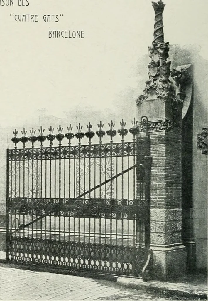 An illustration from L'oeuvre de Puig Cadafalch, architecte, 1896-1904 : architecture, décoration, mobilier, serrurerie, carrelages, &c, &, 1904, leaf 21