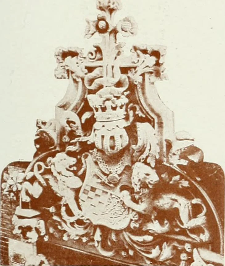 An illustration from L'oeuvre de Puig Cadafalch, architecte, 1896-1904 : architecture, décoration, mobilier, serrurerie, carrelages, &c, &, 1904, leaf 24