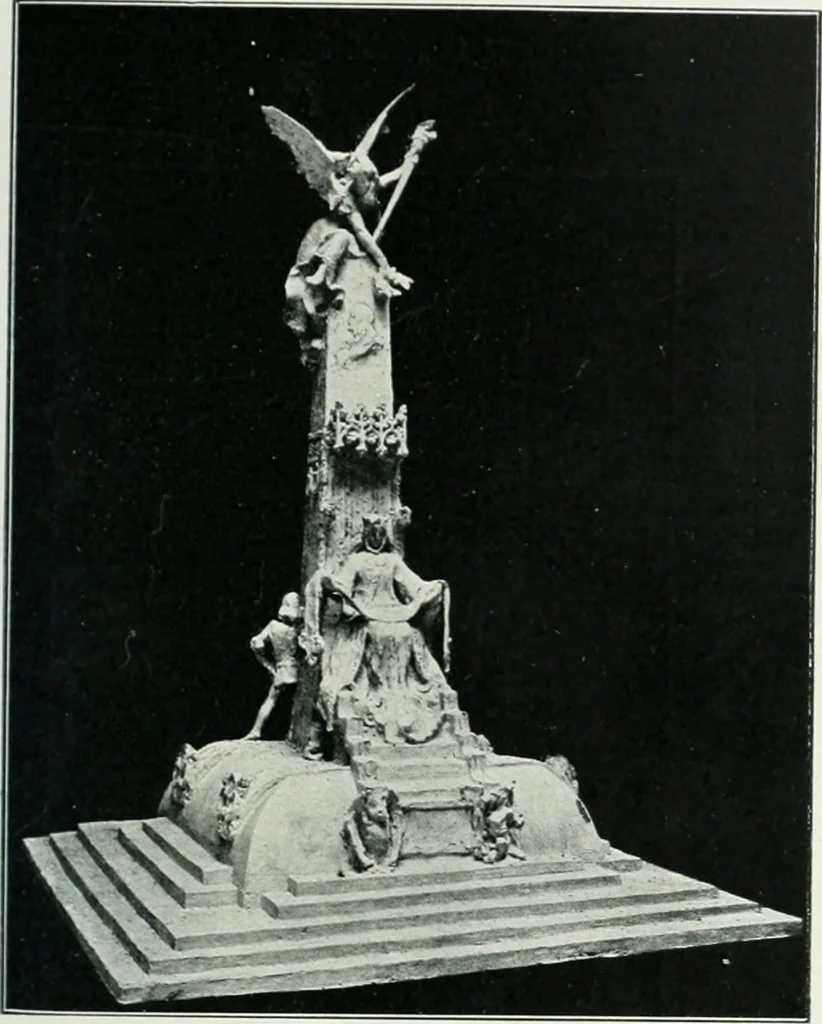 An illustration from L'oeuvre de Puig Cadafalch, architecte, 1896-1904 : architecture, décoration, mobilier, serrurerie, carrelages, &c, &, 1904, leaf 26