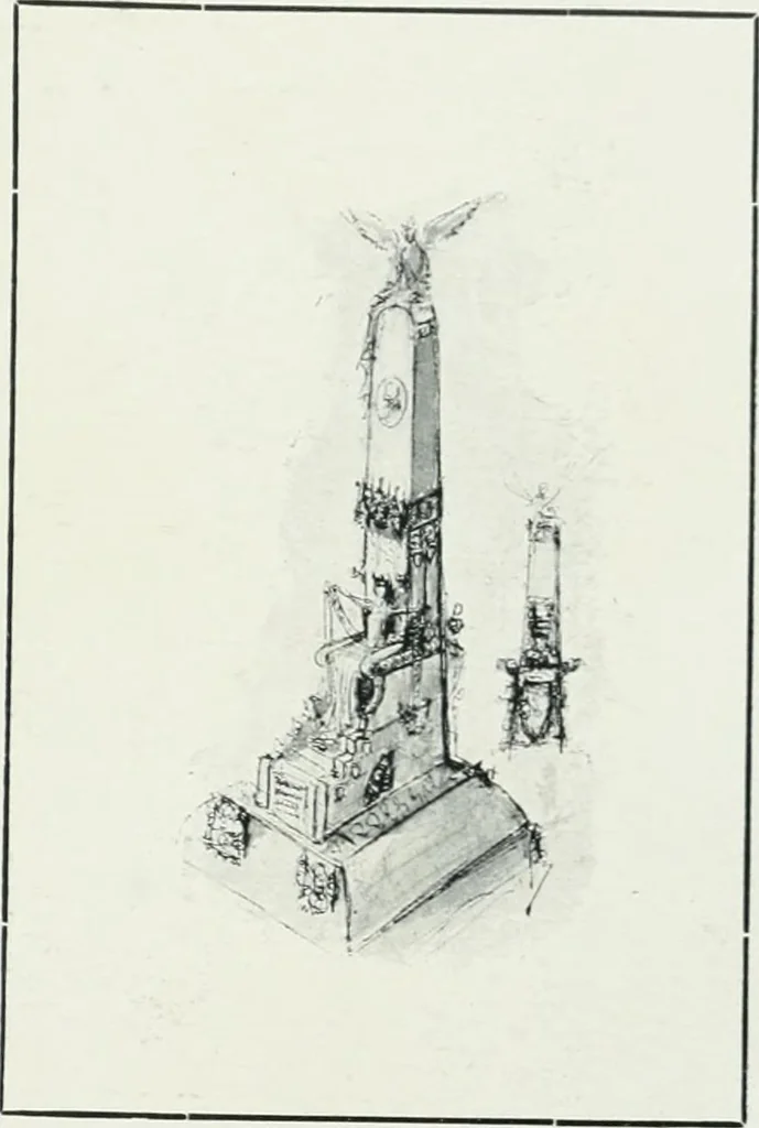 An illustration from L'oeuvre de Puig Cadafalch, architecte, 1896-1904 : architecture, décoration, mobilier, serrurerie, carrelages, &c, &, 1904, leaf 26