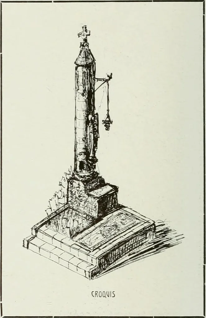 An illustration from L'oeuvre de Puig Cadafalch, architecte, 1896-1904 : architecture, décoration, mobilier, serrurerie, carrelages, &c, &, 1904, leaf 27