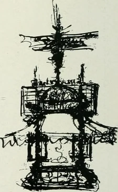 An illustration from L'oeuvre de Puig Cadafalch, architecte, 1896-1904 : architecture, décoration, mobilier, serrurerie, carrelages, &c, &, 1904, leaf 29