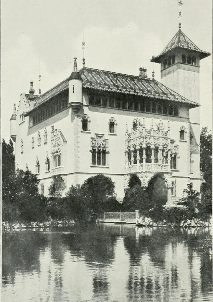An illustration from L'oeuvre de Puig Cadafalch, architecte, 1896-1904 : architecture, décoration, mobilier, serrurerie, carrelages, &c, &, 1904, leaf 33